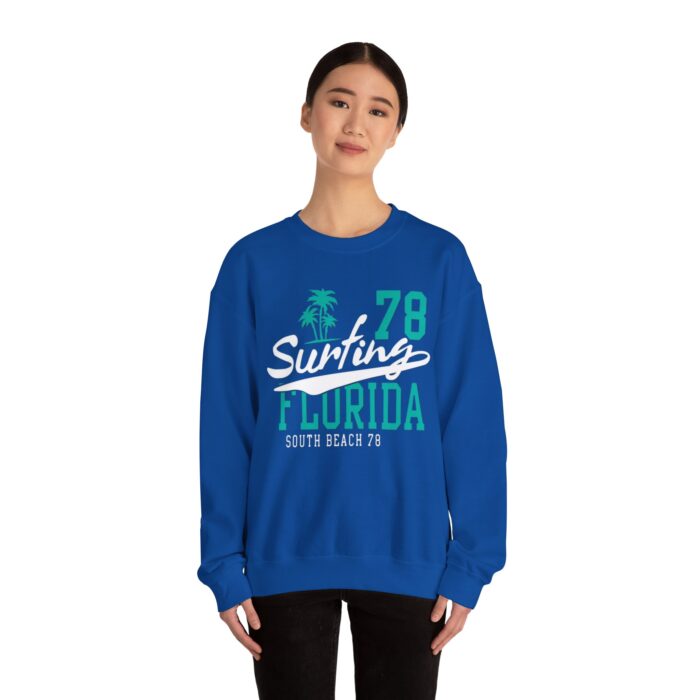 Surfing Florida Urban Varsity ™ Crewneck Sweatshirt Ride the Waves in Style - Image 4