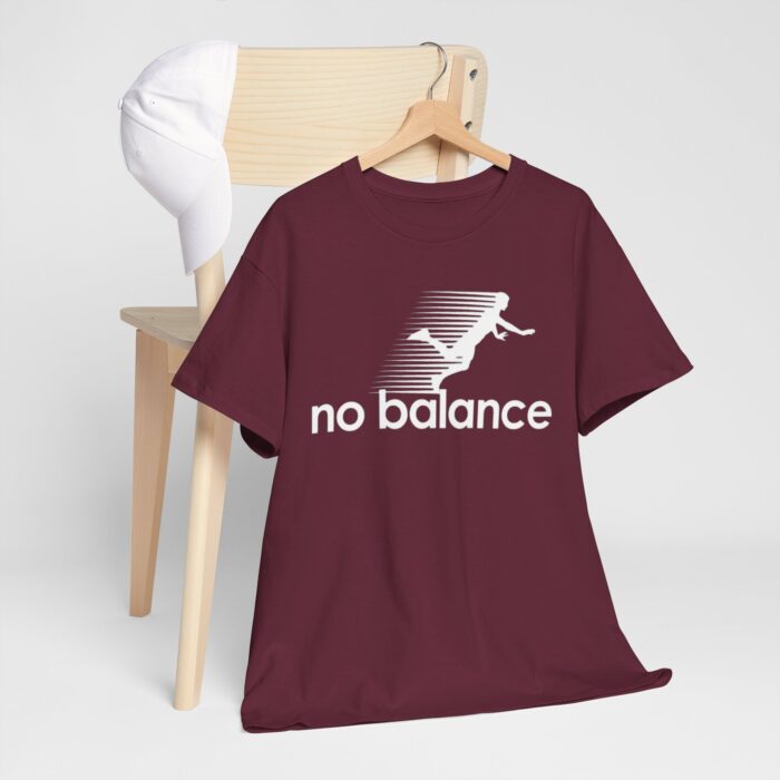 No Balance Graphic Tee | Unisex Heavy Cotton Shirt for Casual Outings, Relaxed Vibes, Gifts, Everyday Wear, Trendy Fashion - Image 6