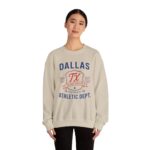 Dallas TX Athletic Dept Crewneck Sweatshirt | Unisex Sporty Casual Wear & Texas Souvenir Gift - Image 16
