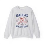 Dallas TX Athletic Dept Crewneck Sweatshirt | Unisex Sporty Casual Wear & Texas Souvenir Gift - Image 9