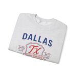 Dallas TX Athletic Dept Crewneck Sweatshirt | Unisex Sporty Casual Wear & Texas Souvenir Gift - Image 3