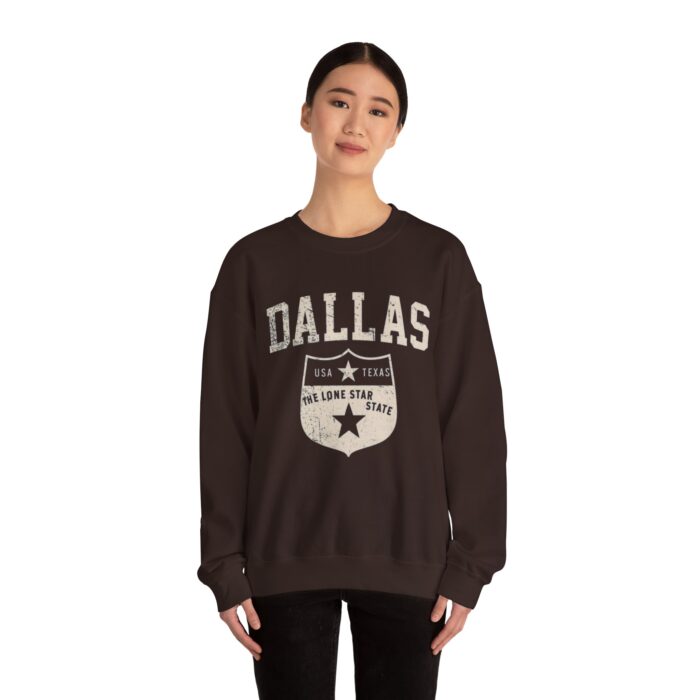 Dallas Rexas Unisex Heavy Blend Crewneck Sweatshirt | Cozy Texas Apparel, Sporty Style & Casual Streetwear Gift - Image 12