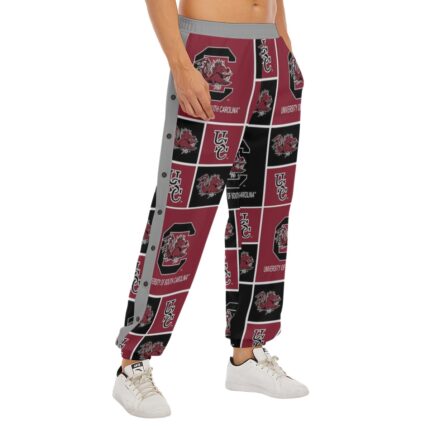 University of South Carolina Gamecocks Basketball Snap Sweatpants – Men’s Comfortable Game Day Pants