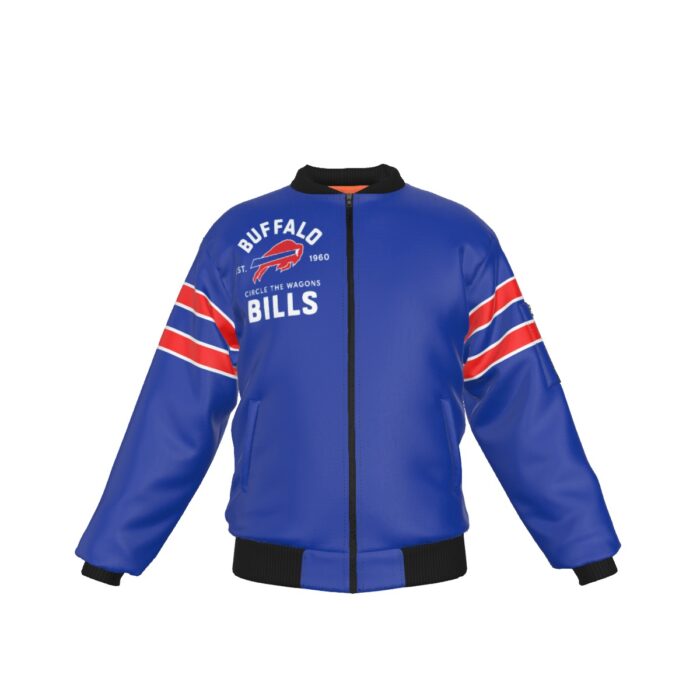 1 Buffalo Bills Bomber Jacket With Sleeve Pocket - Image 5