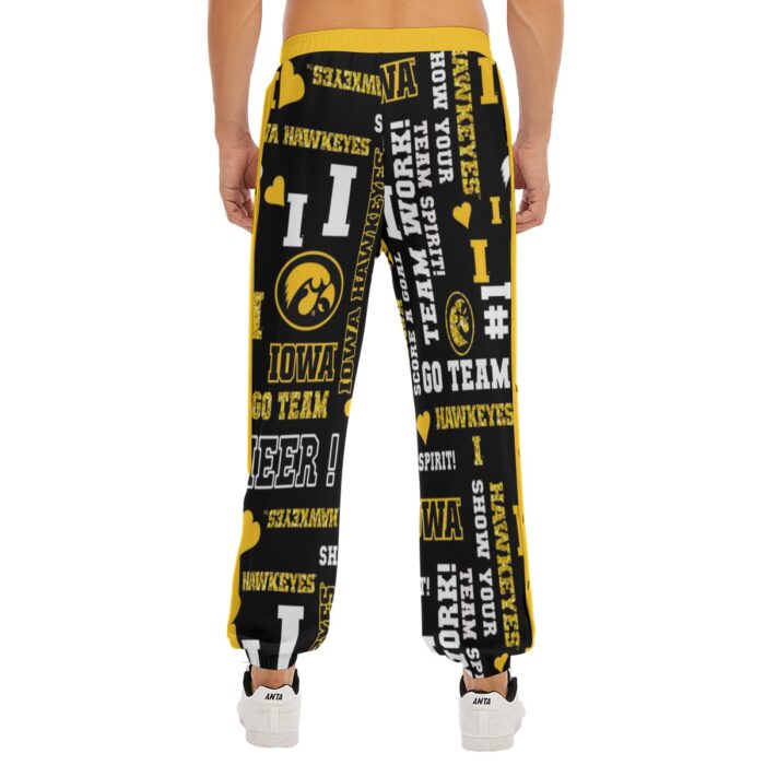 Iowa Hawkeyes Basketball Snap Sweatpants – Men’s Comfortable Game Day Pants - Image 2