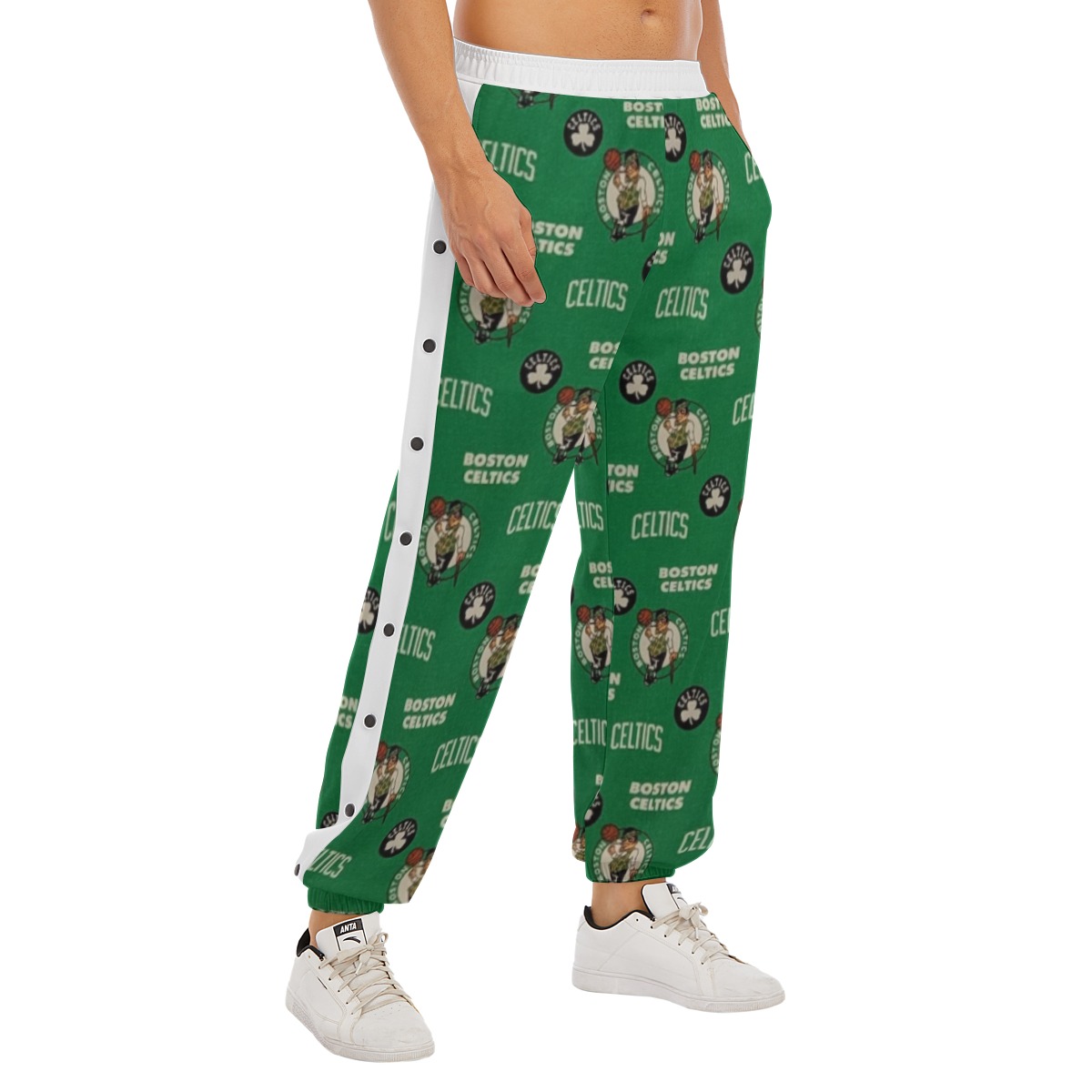 Boston Celtics Basketball Sweatpants with Snap