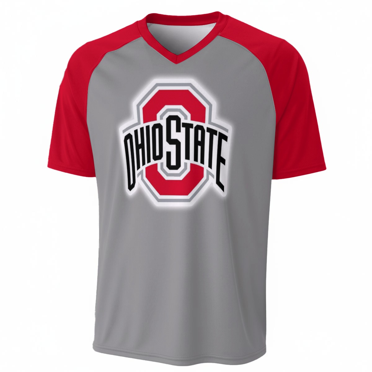Ohio State University - Buckeyes V-Neck Short Sleeve T-Shirt