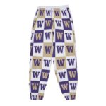 University of Washington Huskies Basketball Snap Sweatpants – Men’s Comfortable Game Day Pants - Image 2