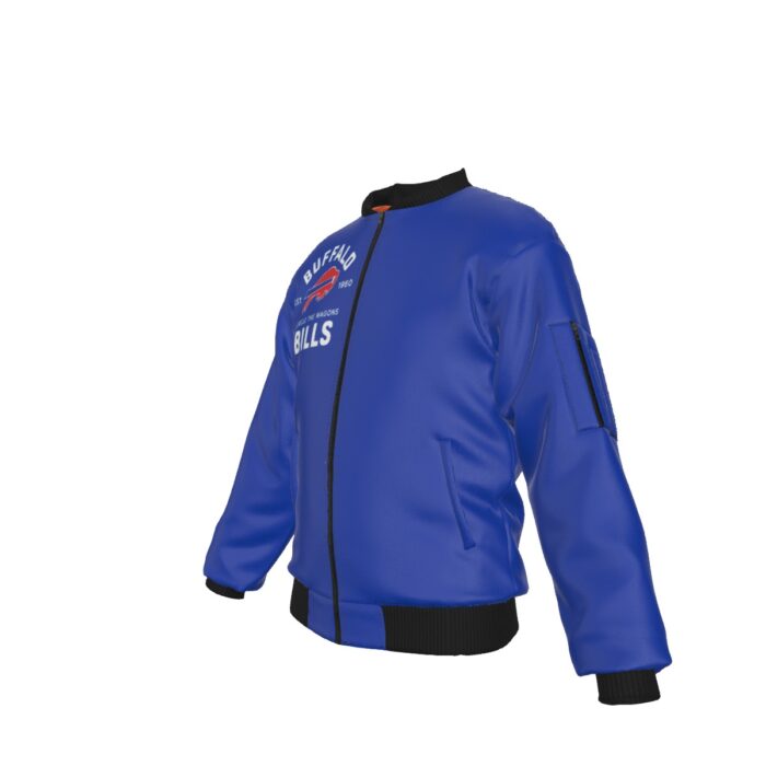 Buffalo Bills Bomber Jacket With Sleeve Pocket - Image 3