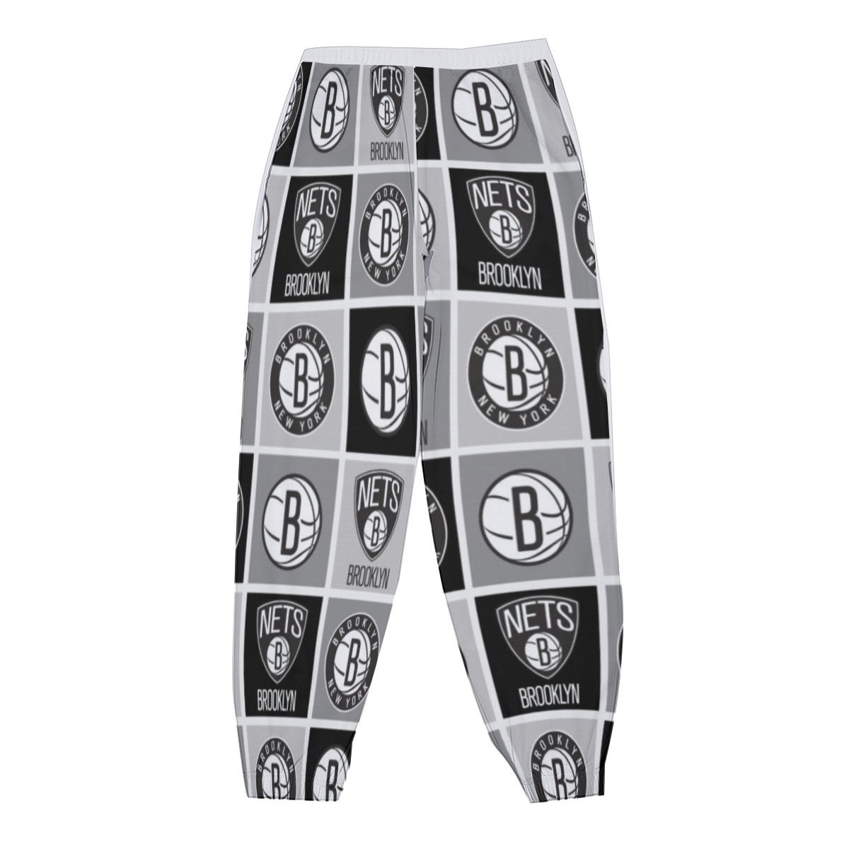 Brooklyn Nets Basketball Sweatpants with Snap - Image 3