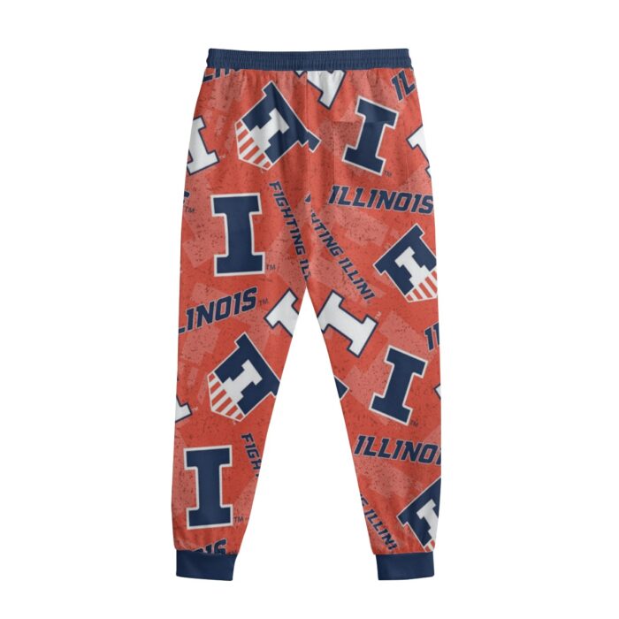 University of Illinois at Urbana-Champaign Fighting Illini Sweatpants With Waistband – Men’s & Women - Image 2