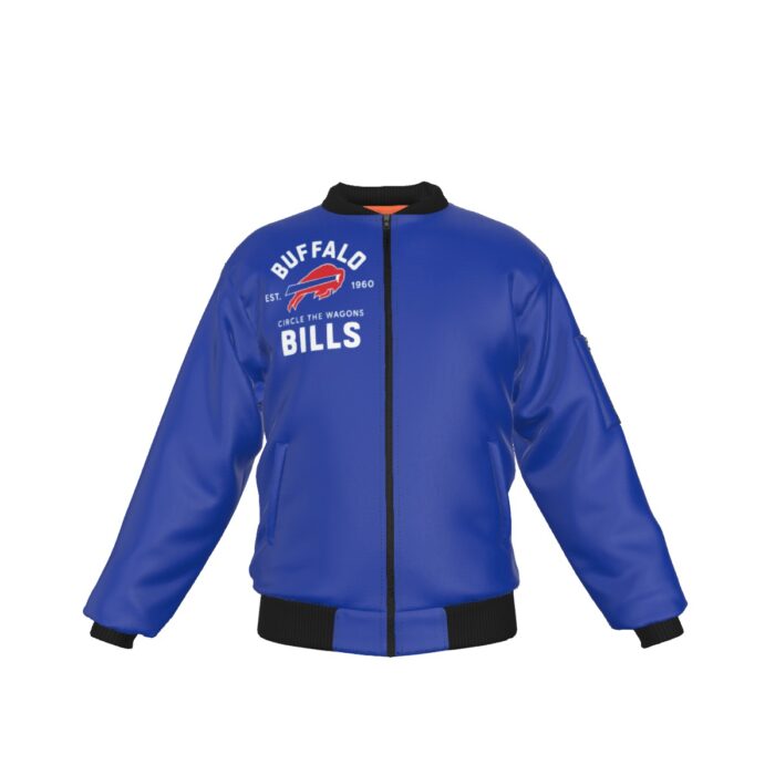 Buffalo Bills Bomber Jacket With Sleeve Pocket - Image 4