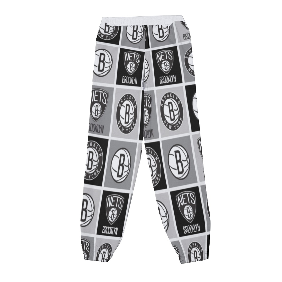 Brooklyn Nets Basketball Sweatpants with Snap - Image 4