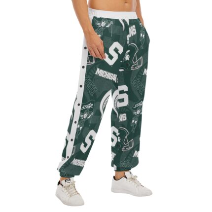 Michigan State Spartans Basketball Snap Sweatpants – Men’s Game Day Pants
