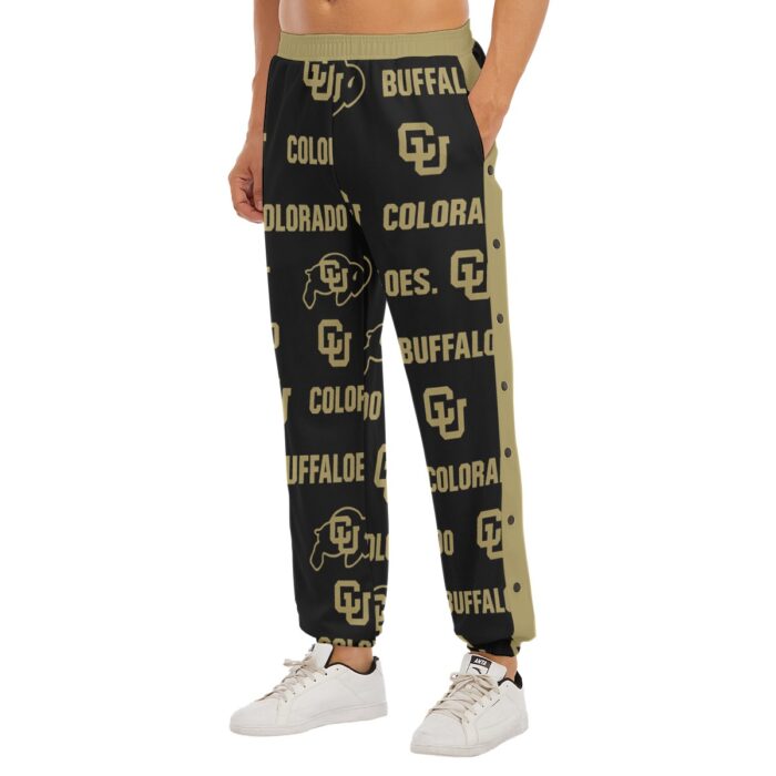 University of Colorado Buffaloes Basketball Snap Sweatpants – Men’s Game Day Pants - Image 4