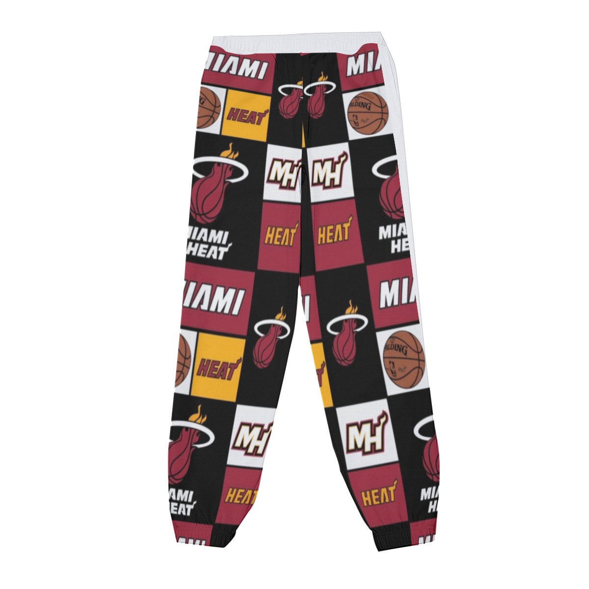 Miami Heat Basketball Sweatpants with Snap - Image 3