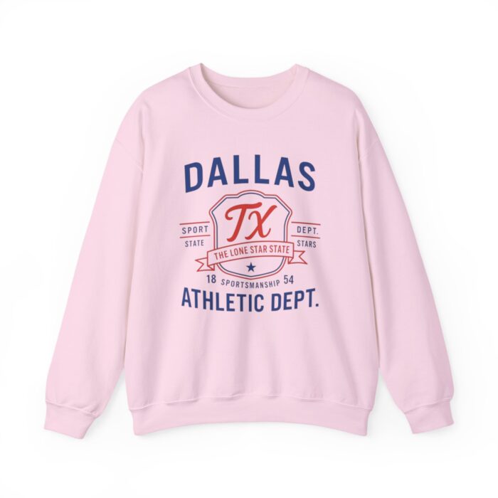 Dallas TX Athletic Dept Crewneck Sweatshirt | Unisex Sporty Casual Wear & Texas Souvenir Gift - Image 21