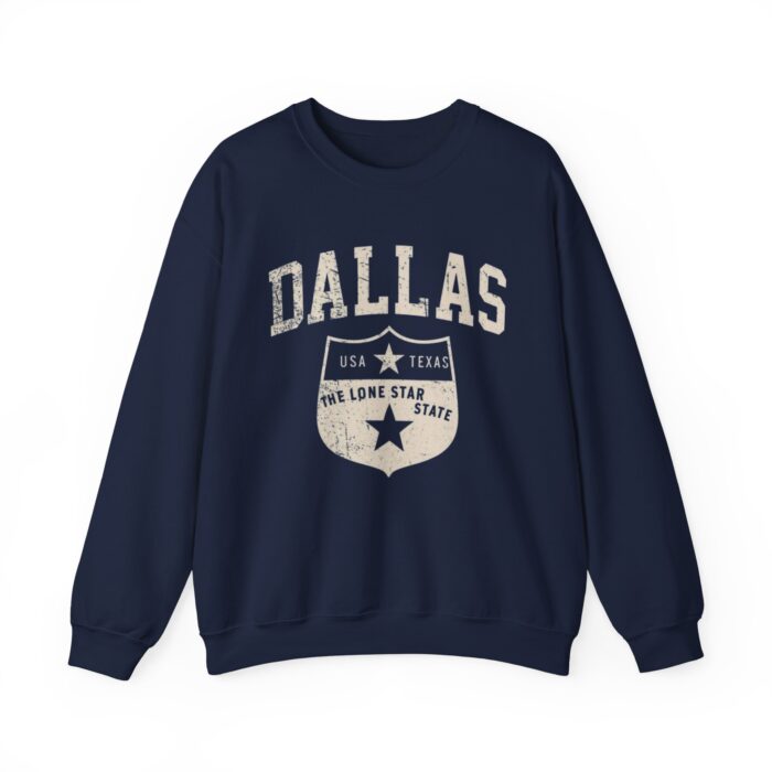 Dallas Rexas Unisex Heavy Blend Crewneck Sweatshirt | Cozy Texas Apparel, Sporty Style & Casual Streetwear Gift - Image 1