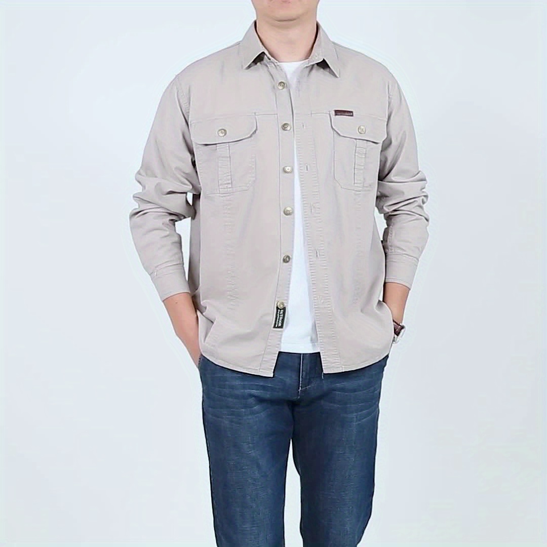 Men's Heavyweight Long Sleeve Shirt - - Image 11