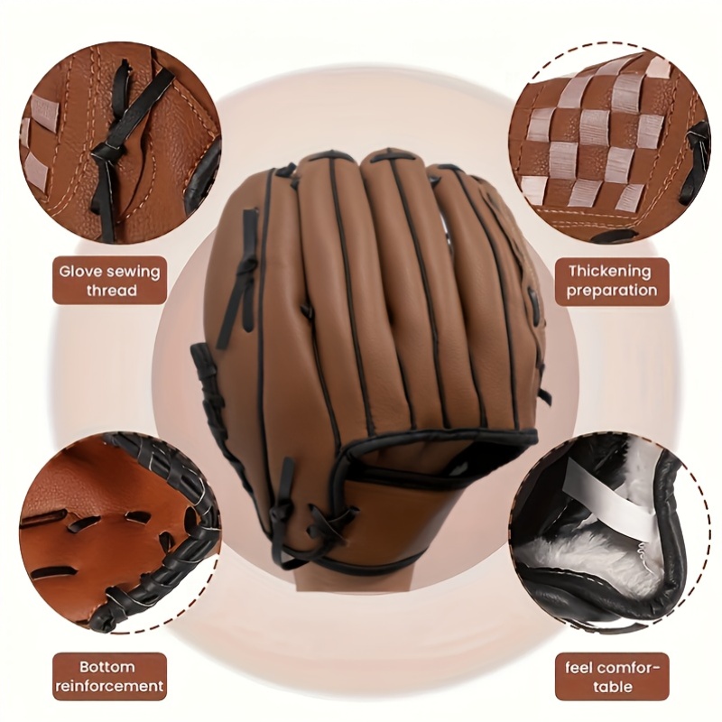 Professional Baseball/Softball Glove - Durable Faux - Image 10