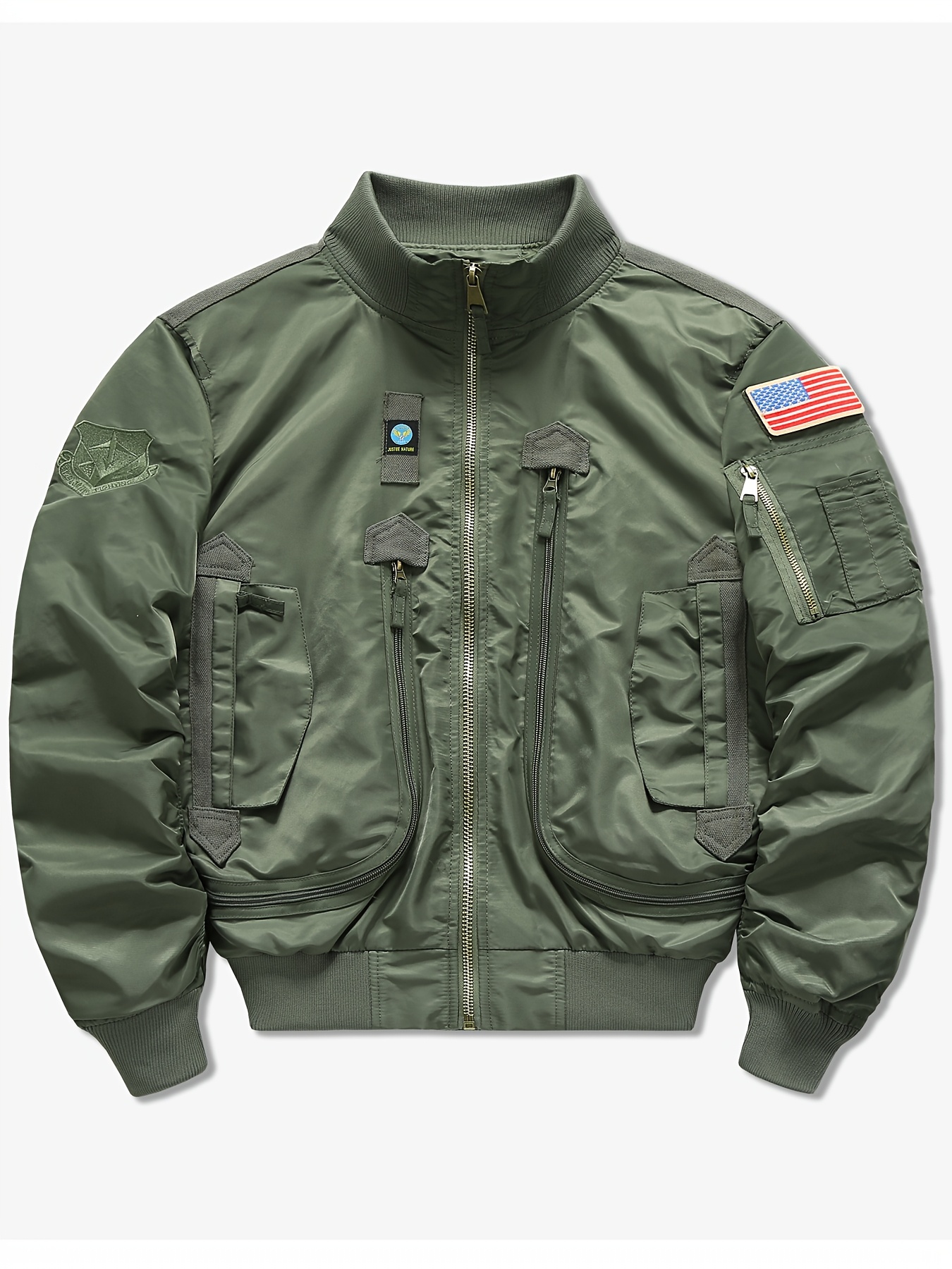 Men'S Short Flight Jacket, Polyamide 100%
