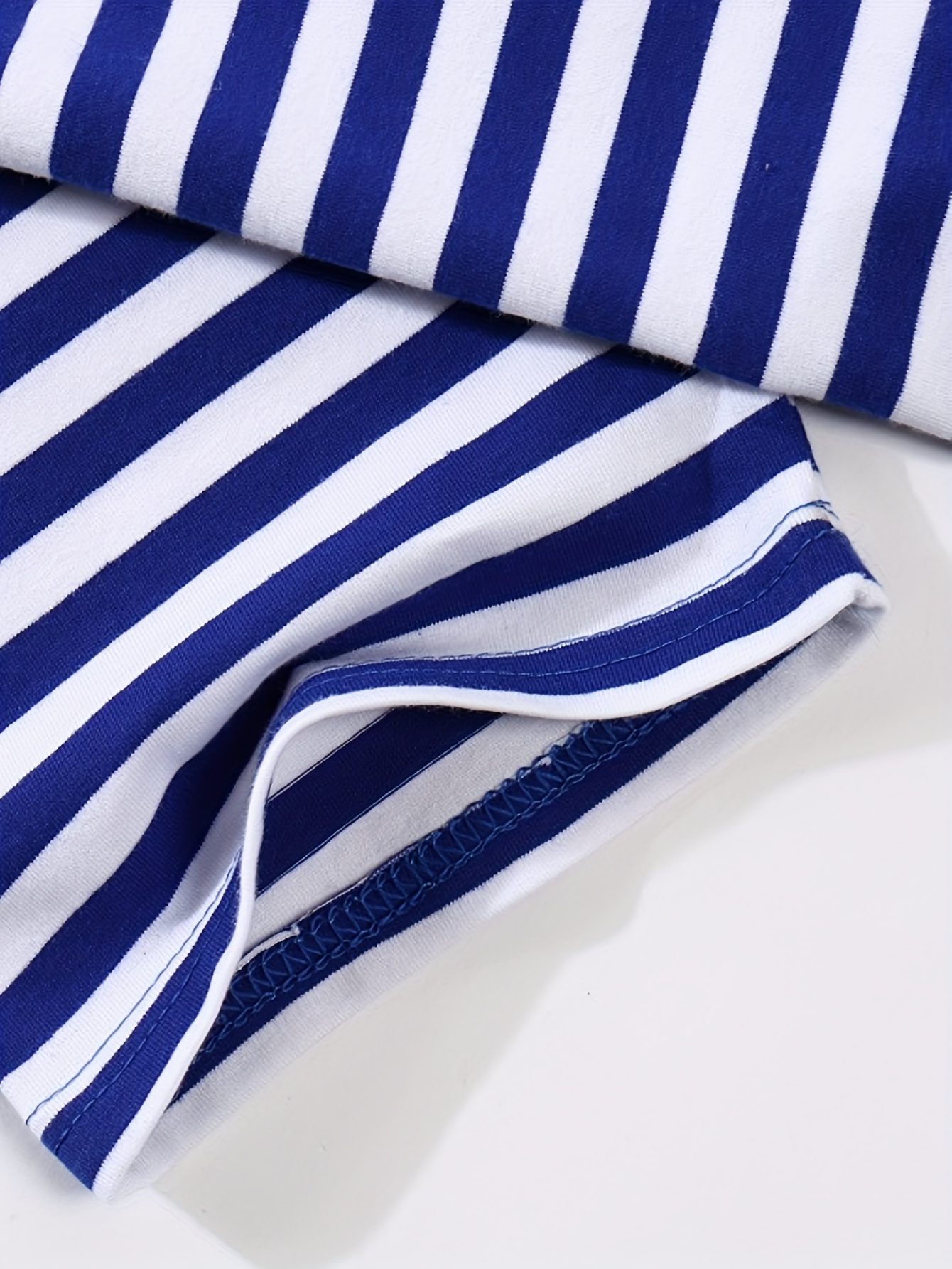 Men'S Classic Blue & White Striped - Image 9