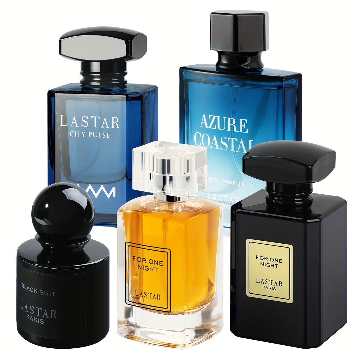 5 Bottles, Men's Perfume Set, Classic - Image 3