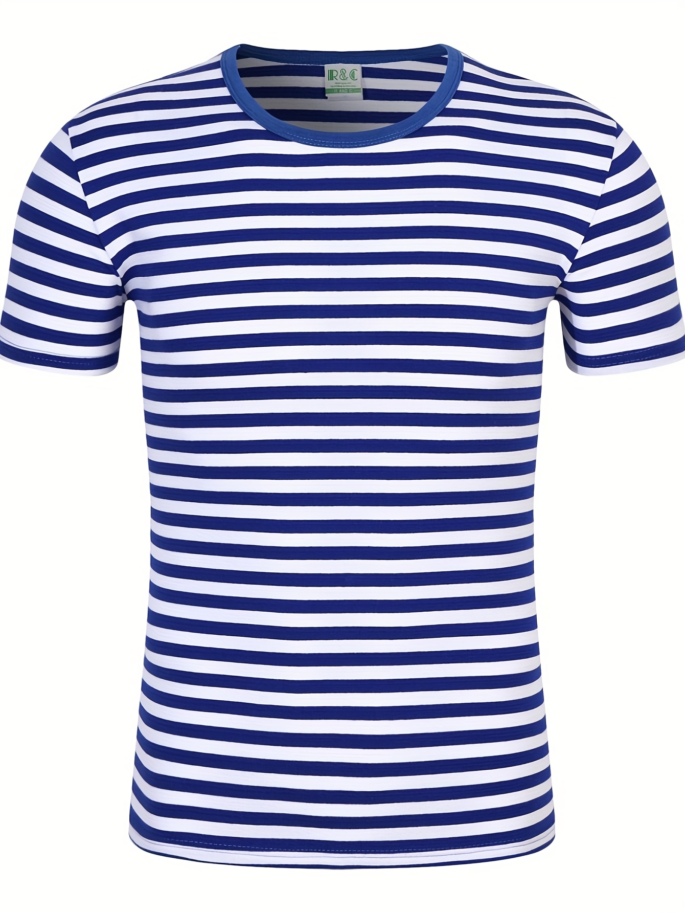 Men'S Classic Blue & White Striped - Image 6