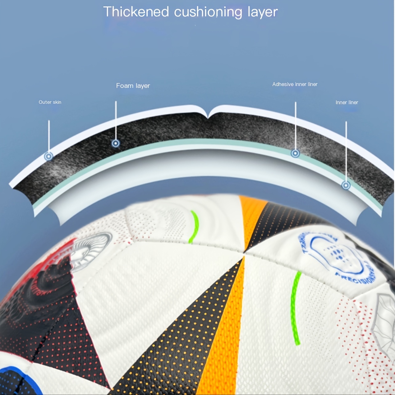 Durable No. 5 Soccer Ball - - Image 4