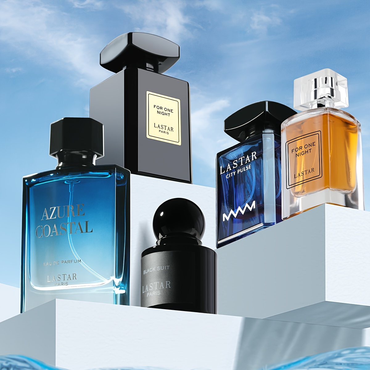 5 Bottles, Men's Perfume Set, Classic
