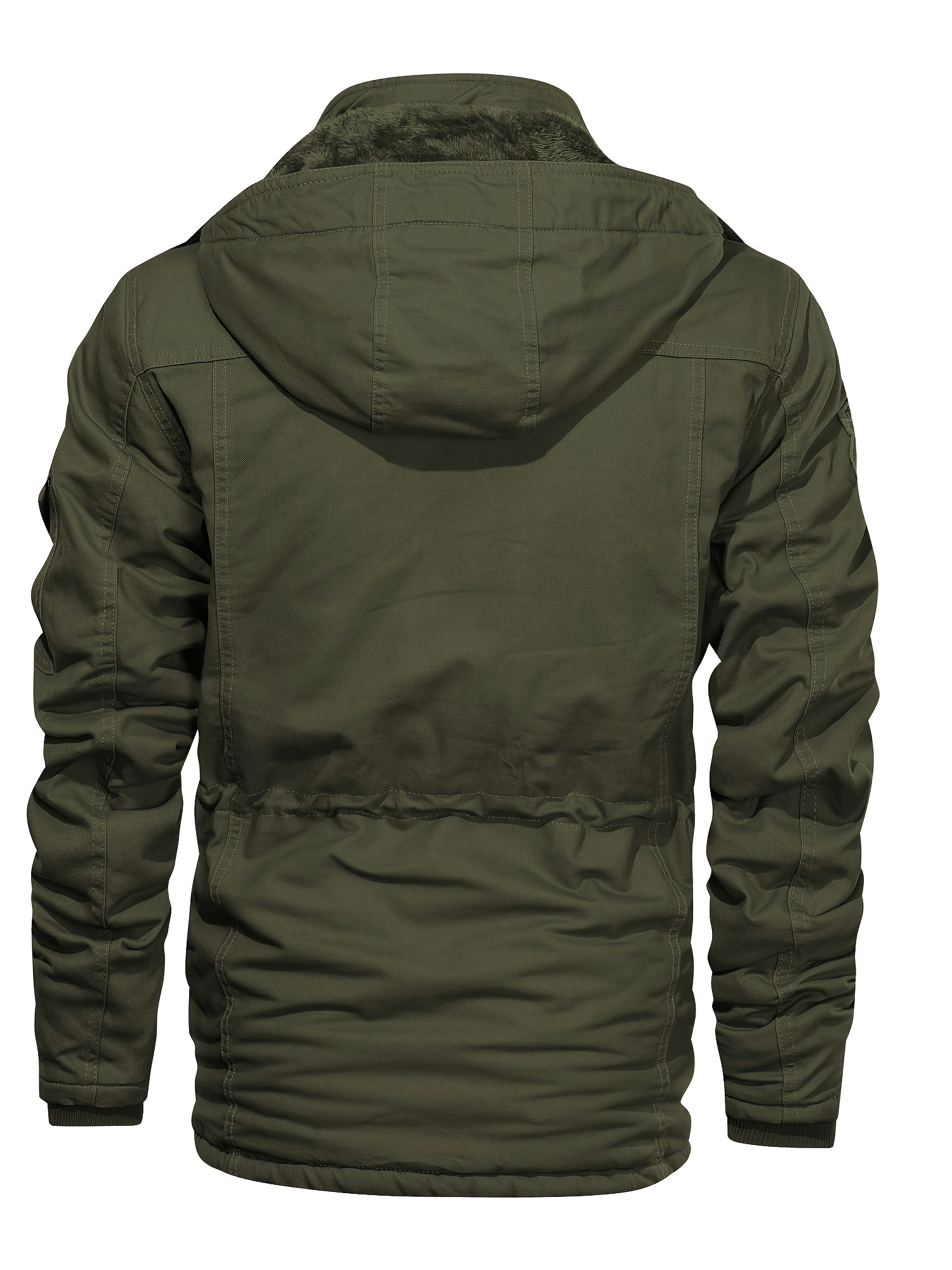 Men's Thick Winter Hooded Jacket Work - Image 10
