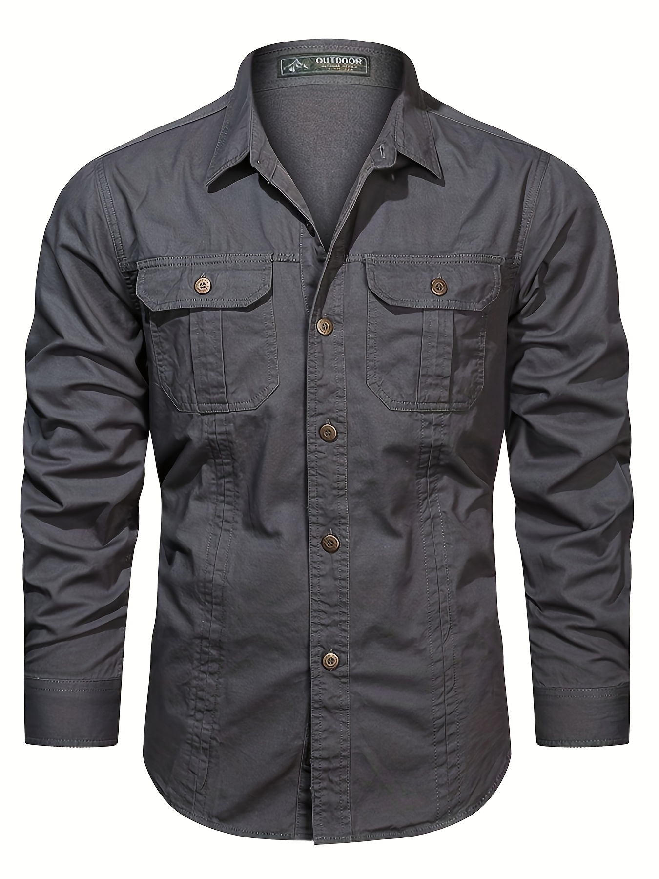 Men's Heavyweight Long Sleeve Shirt - - Image 6