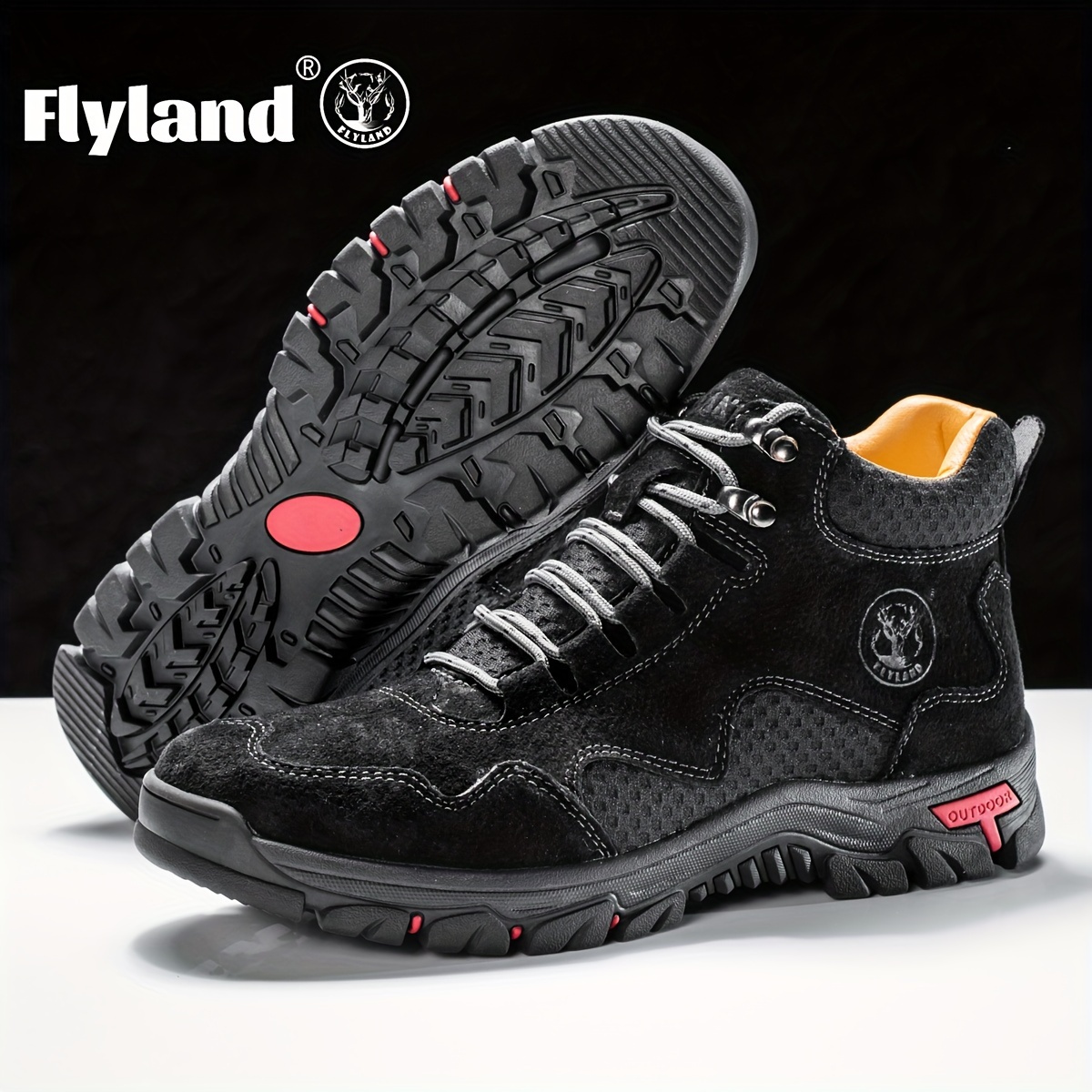 FLYLAND Men's Handmade Genuine Ankle Boots - Image 15