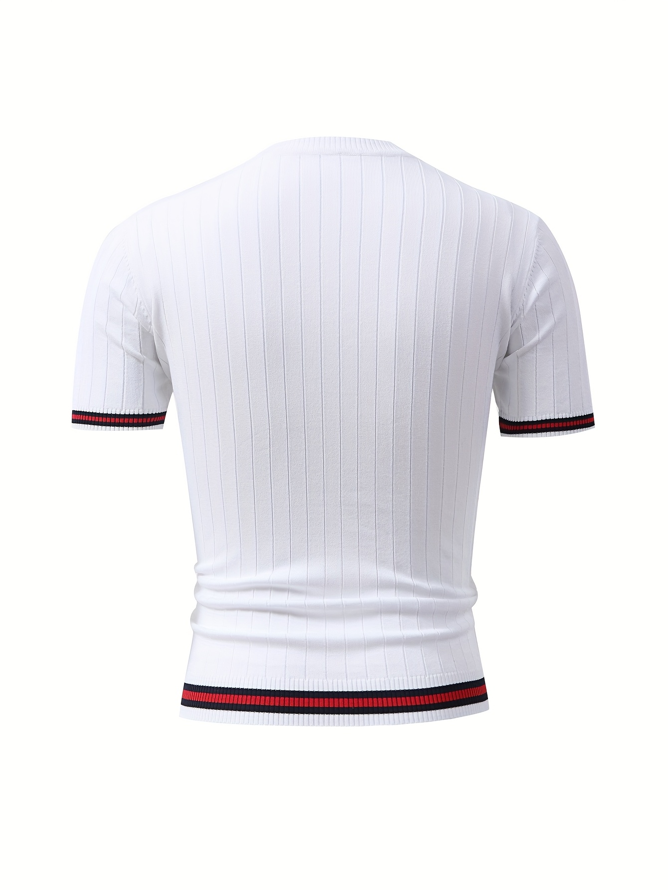 New Stylish Men'S Short-Sleeve Knit Top - Image 5