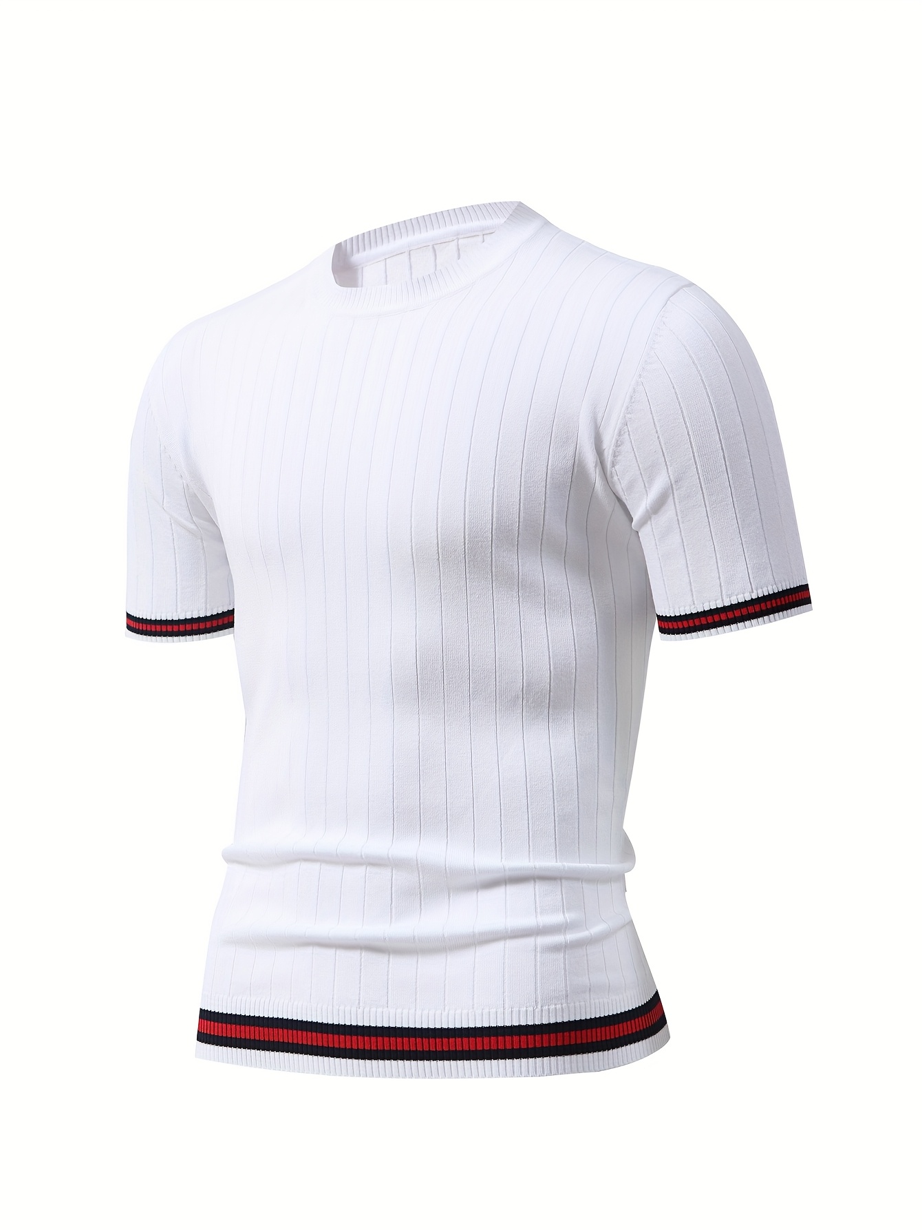New Stylish Men'S Short-Sleeve Knit Top - Image 7