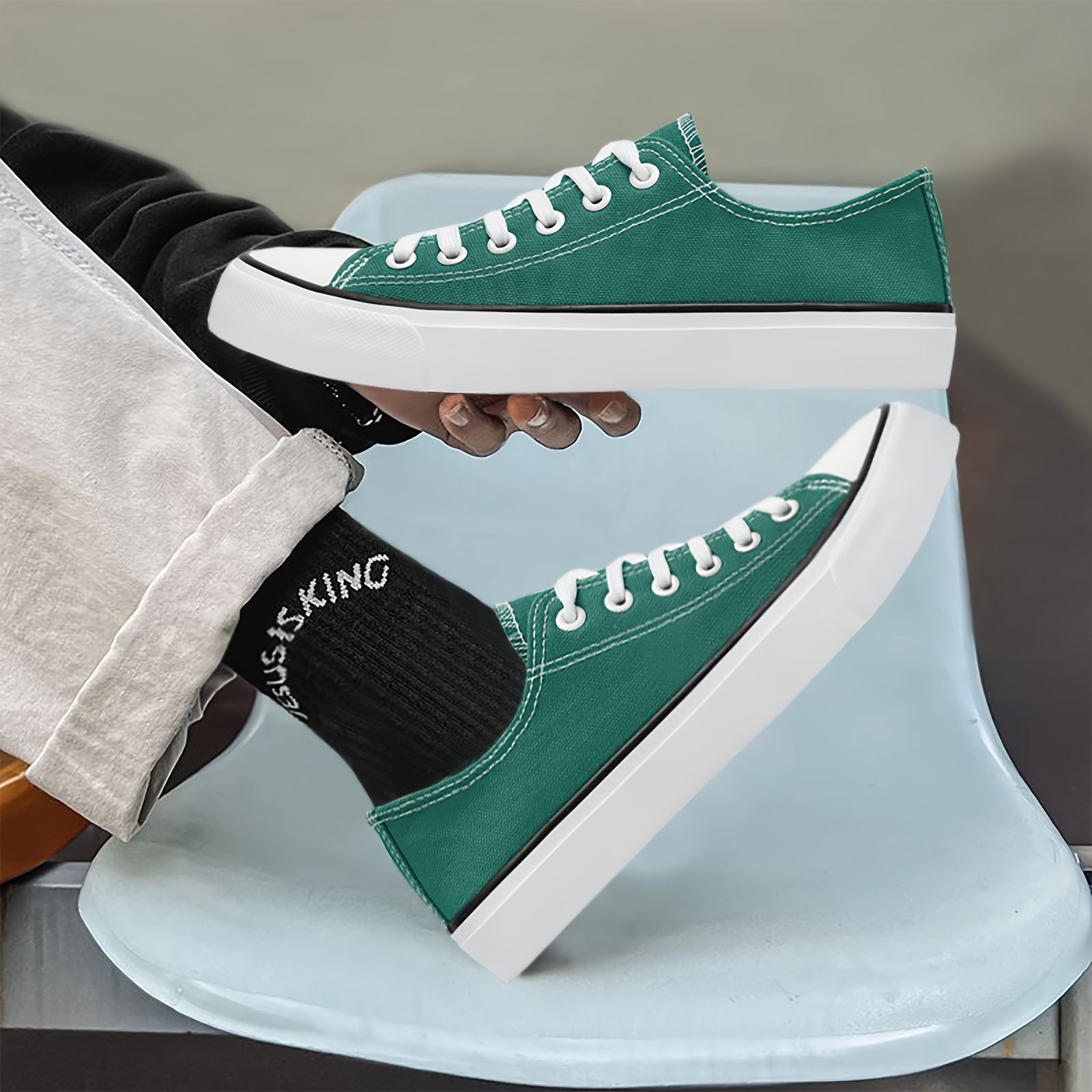 Men'S Lightweight Casual Sneakers - Low-Top - Image 12