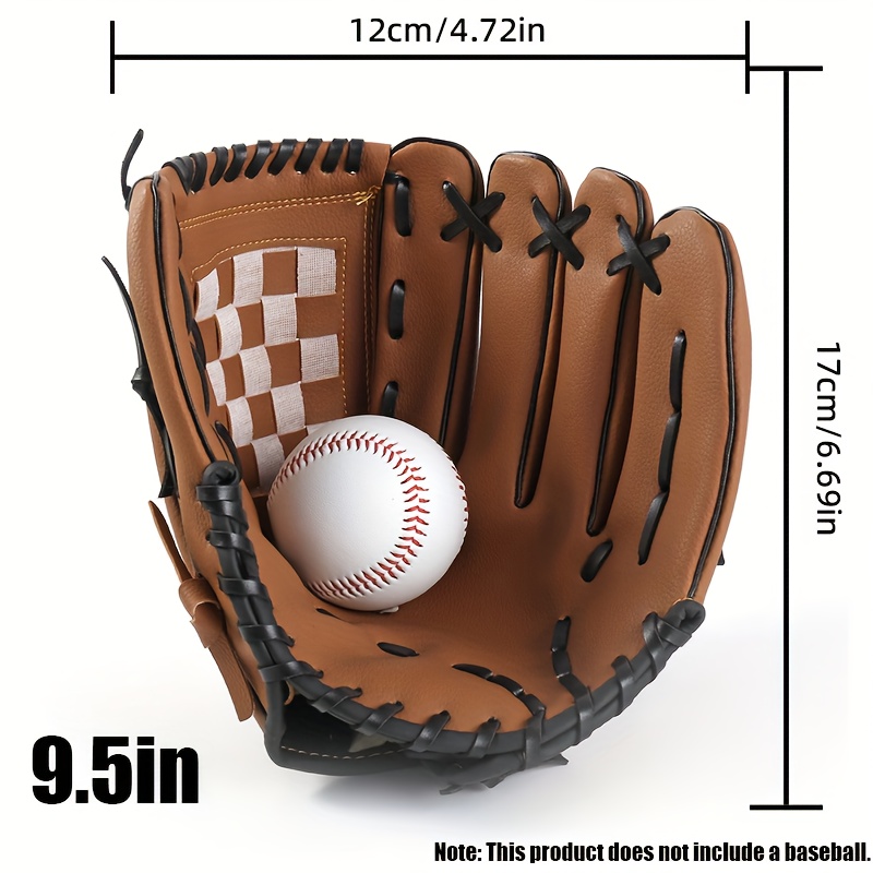 Professional Baseball/Softball Glove - Durable Faux - Image 3