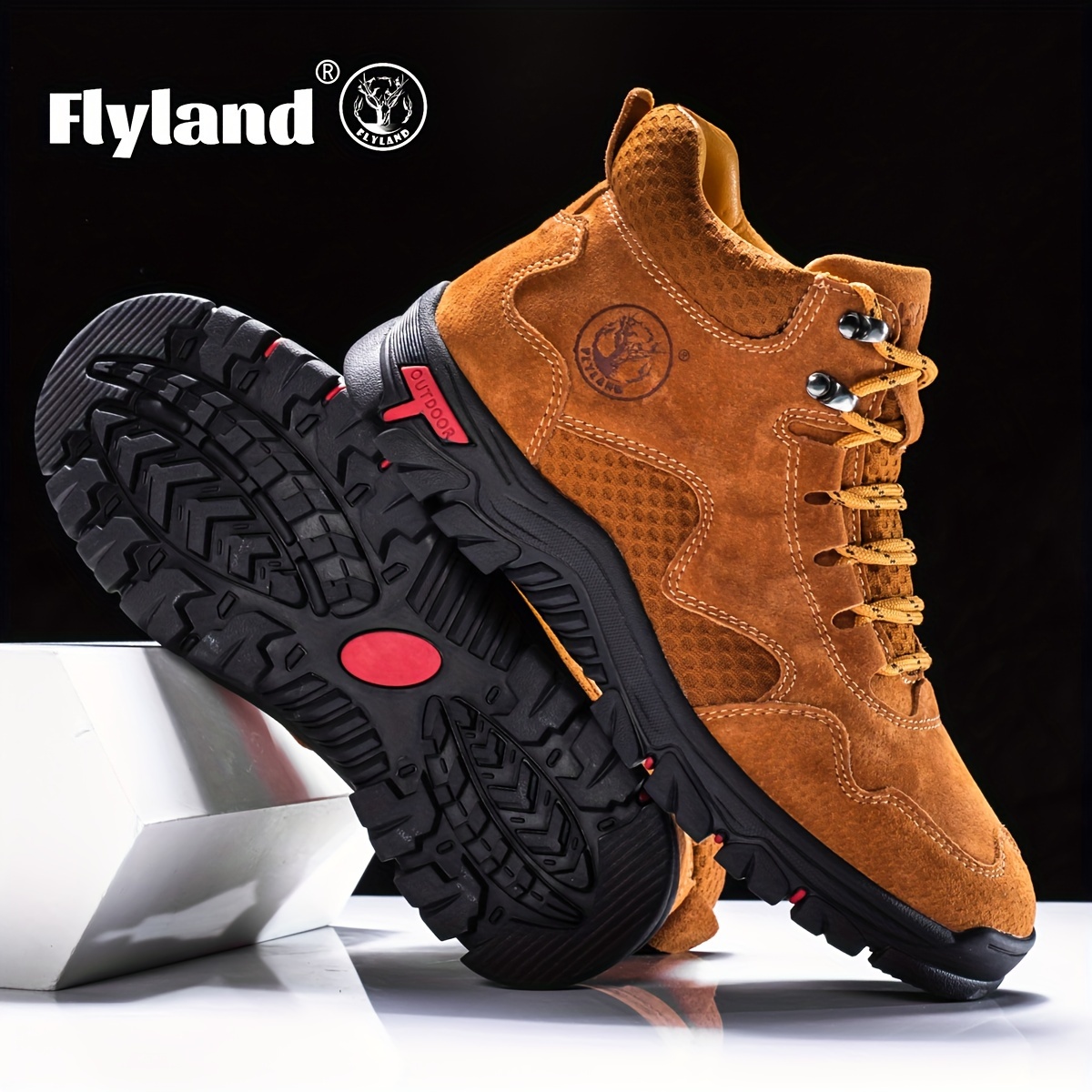 FLYLAND Men's Handmade Genuine Ankle Boots - Image 2