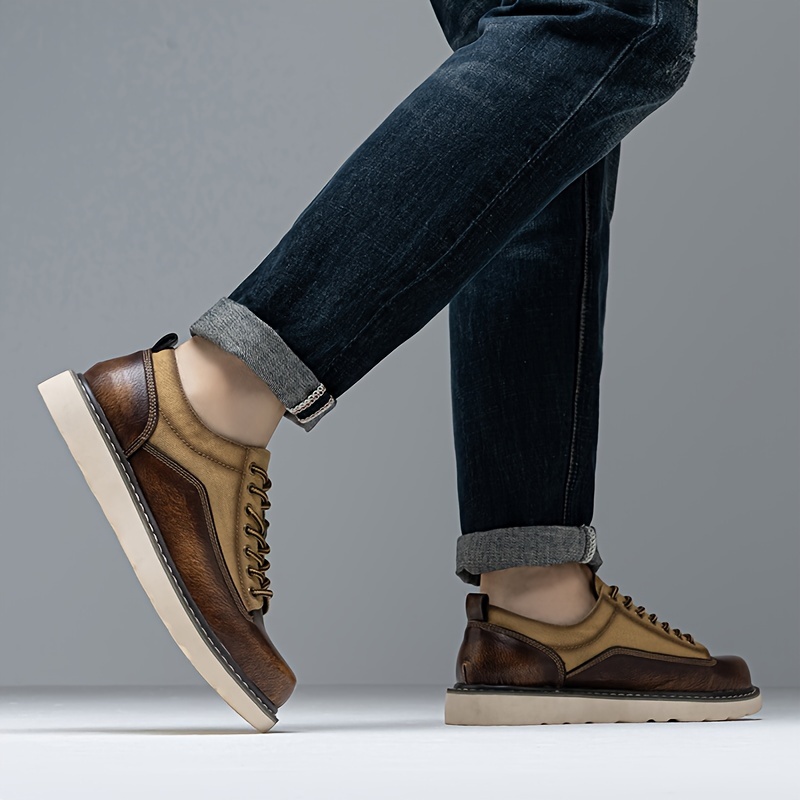 Men's Stylish Lace-Up Oxford Shoes - - Image 10