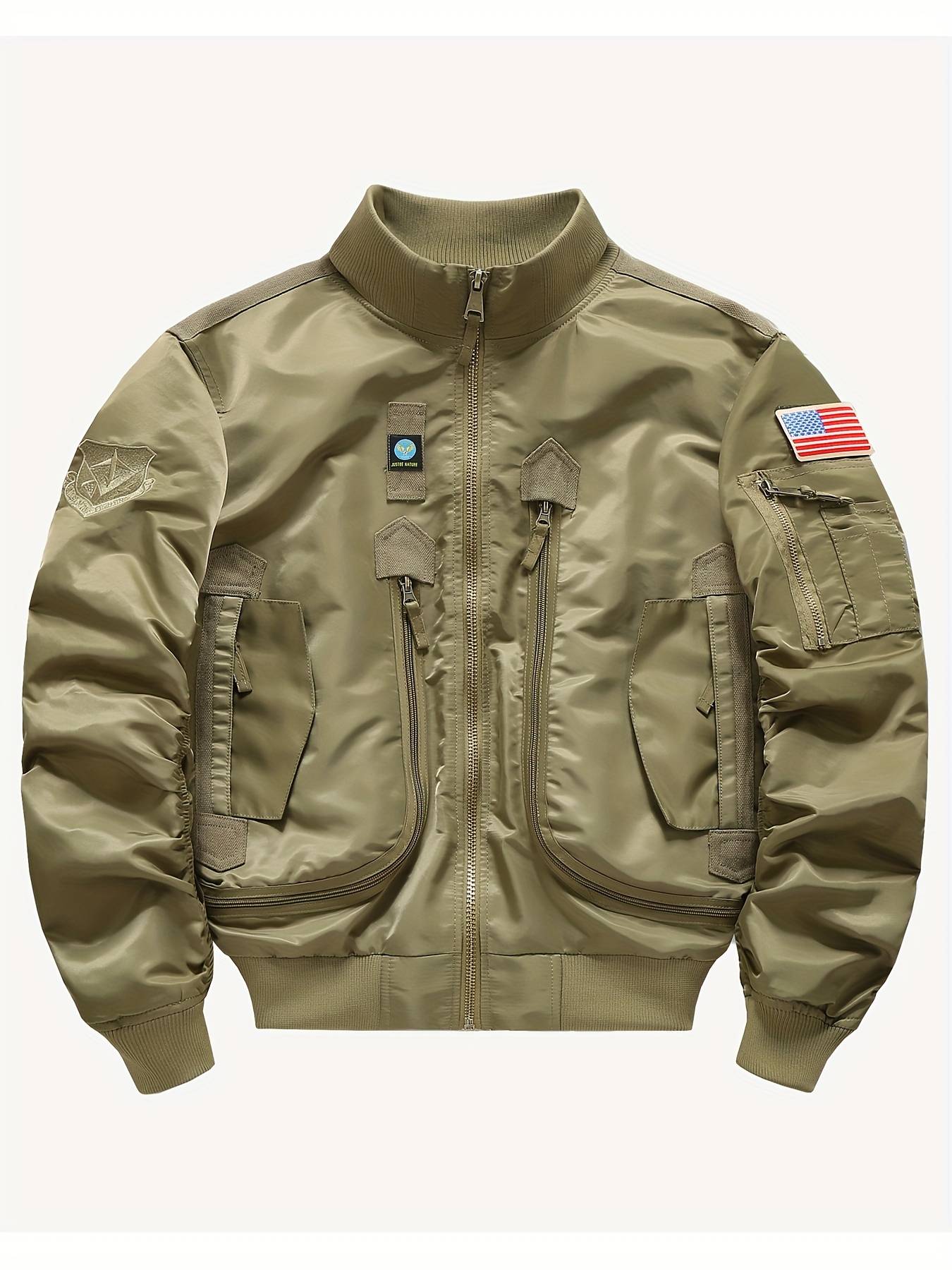 Men'S Short Flight Jacket, Polyamide 100% - Image 2