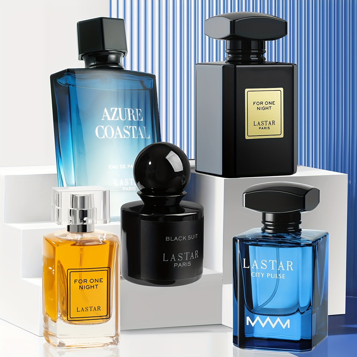 5 Bottles, Men's Perfume Set, Classic - Image 2