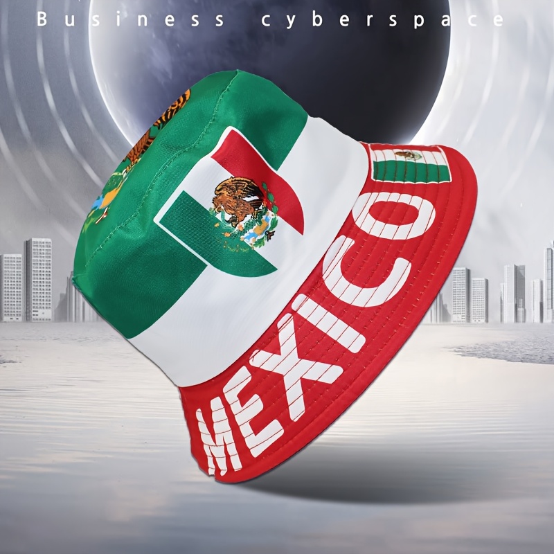 Mexican Flag Print Baseball Cap - - Image 4
