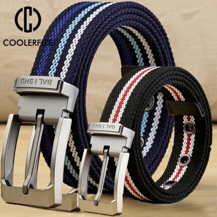 Men's Fabric Belt Canvas Belt with