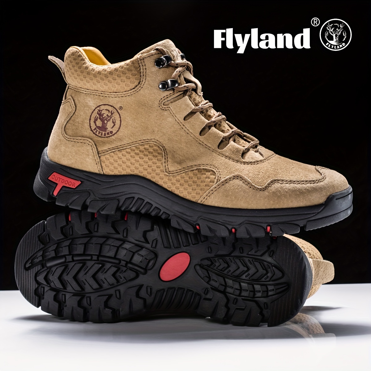 FLYLAND Men's Handmade Genuine Ankle Boots - Image 13