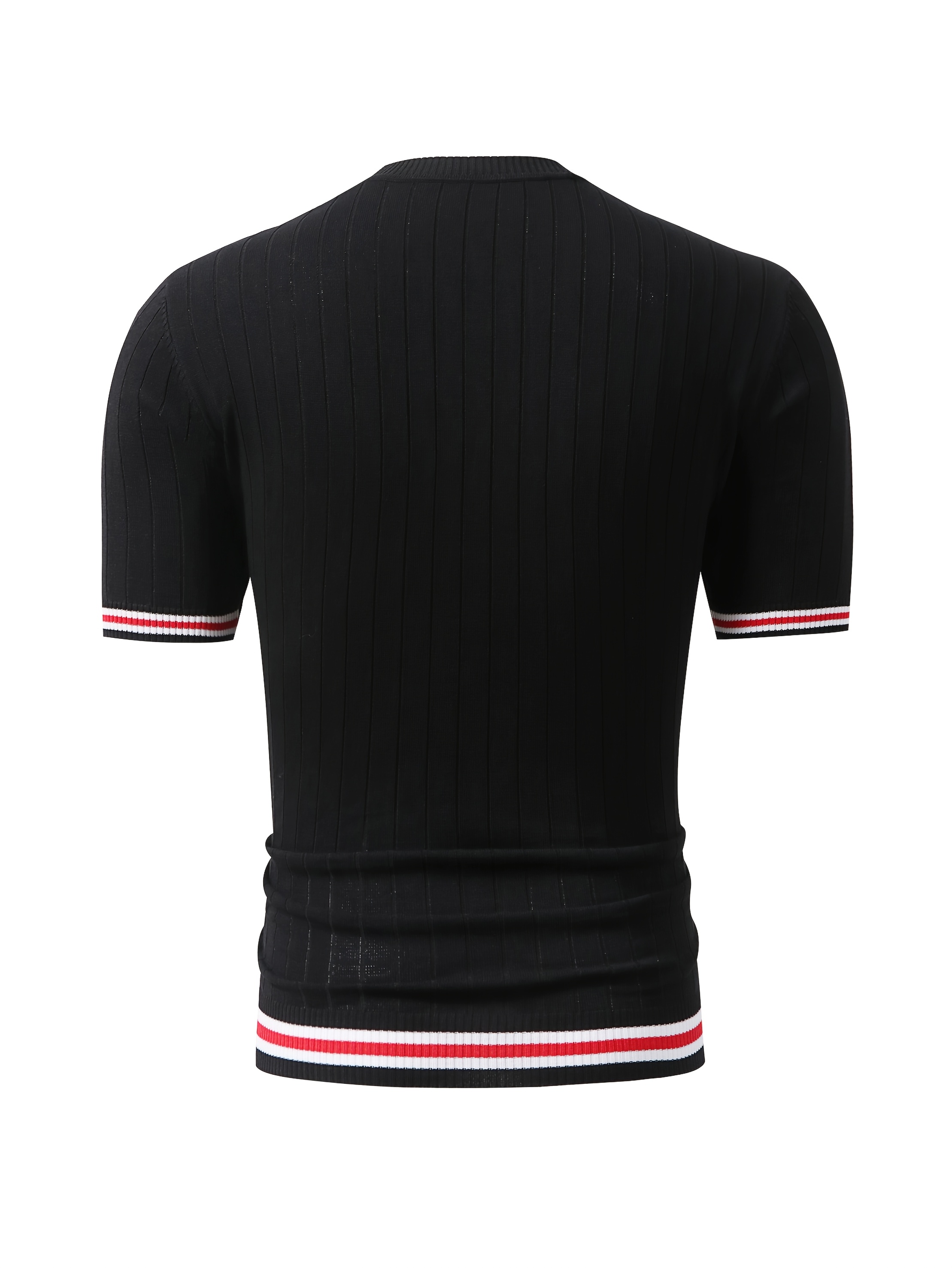 New Stylish Men'S Short-Sleeve Knit Top - Image 4