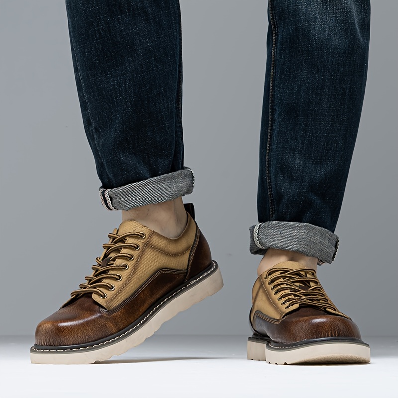 Men's Stylish Lace-Up Oxford Shoes - - Image 8