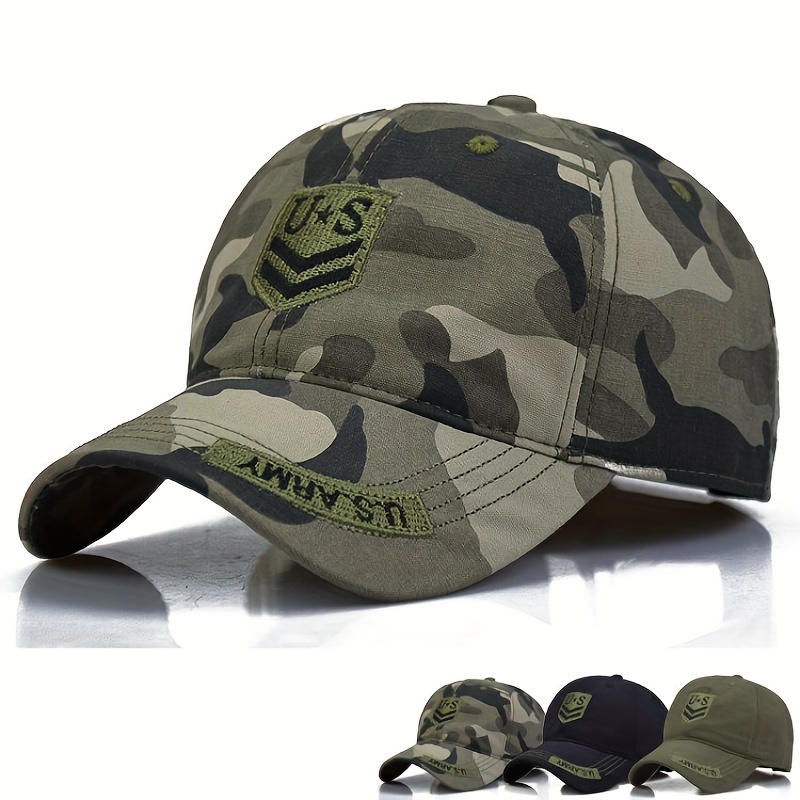 Tactical Camo Baseball Cap with Embroidered