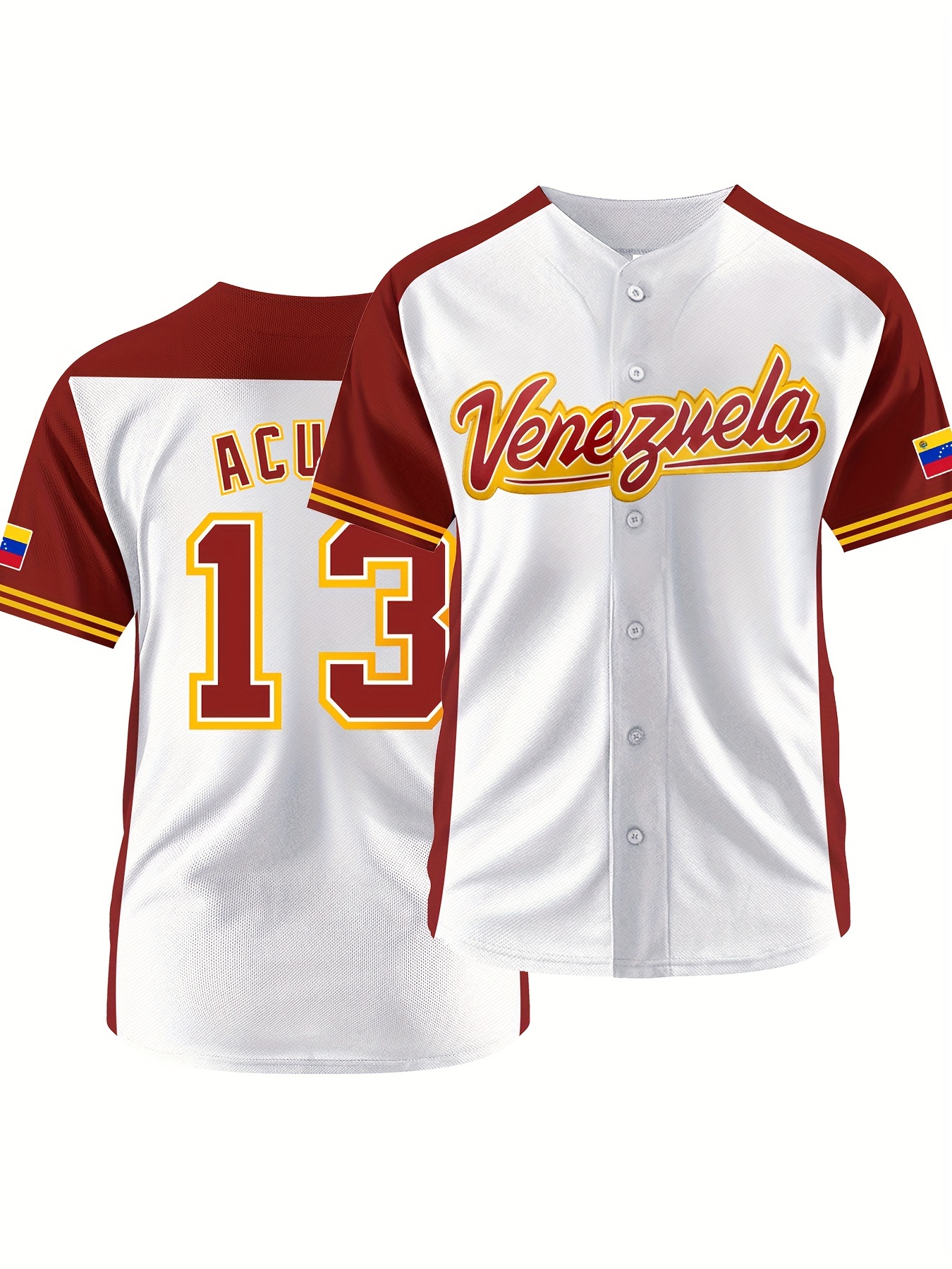 VENEZUELA And Number 13 Embroidery, Men's