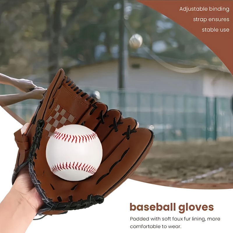 Professional Baseball/Softball Glove - Durable Faux - Image 6