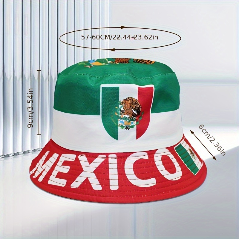 Mexican Flag Print Baseball Cap - - Image 2